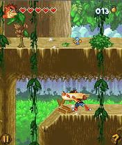Crash Bandicoot: Mutant Island, java game, game aksi, game petualangan, game berkelahi, game hp, mobile game, permainan hp